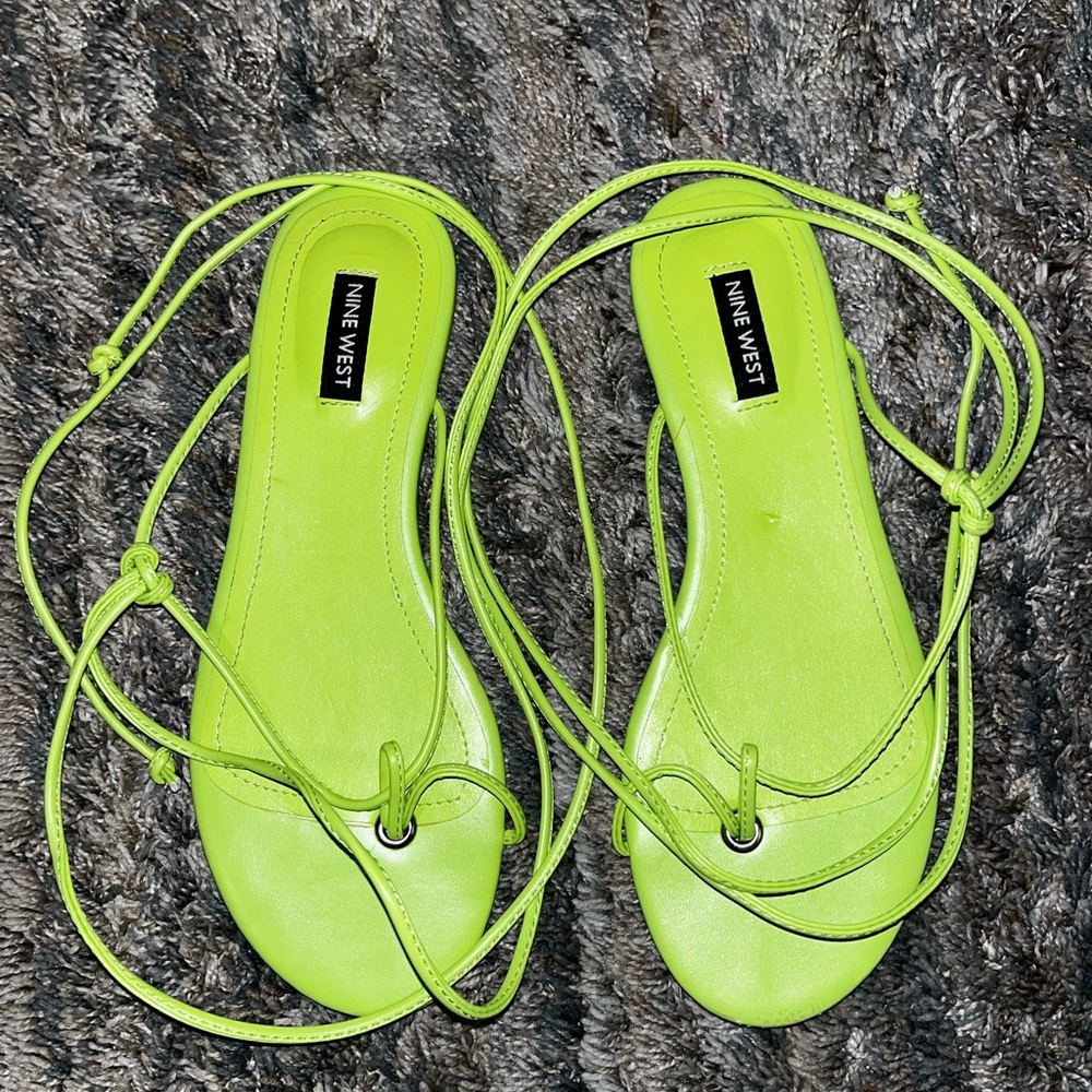 Nine West Neon Green Women's Sandals